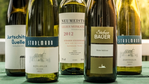 Selection of Austrian Whites. All Images by Lauren Mowery.